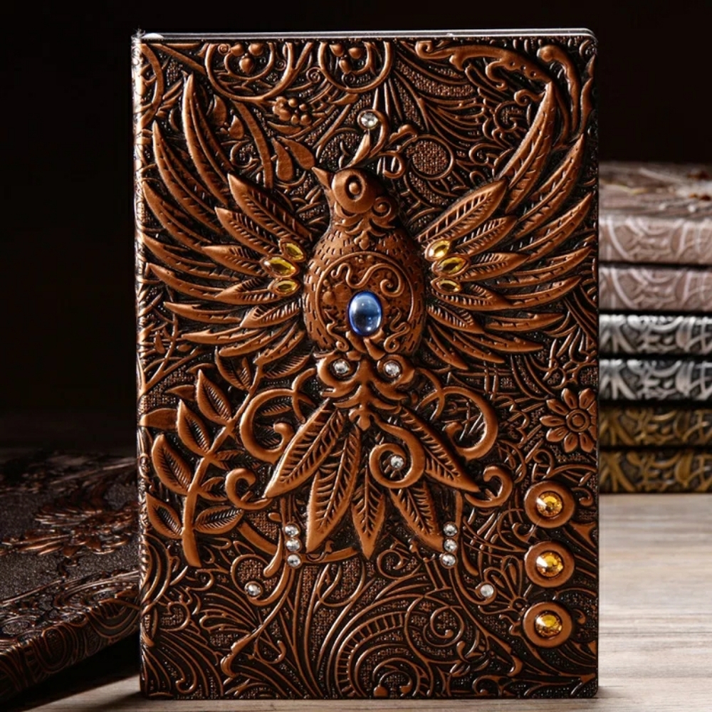 5⭐ Rated.🧡 Embossed Phoenix Journal - Picture 6 of 16